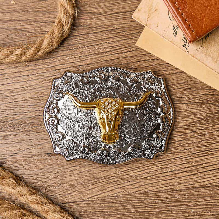Ceinture en cuir à boucle DIY style western Longhorn Legacy Shiny Longhorn Legacy - image 1