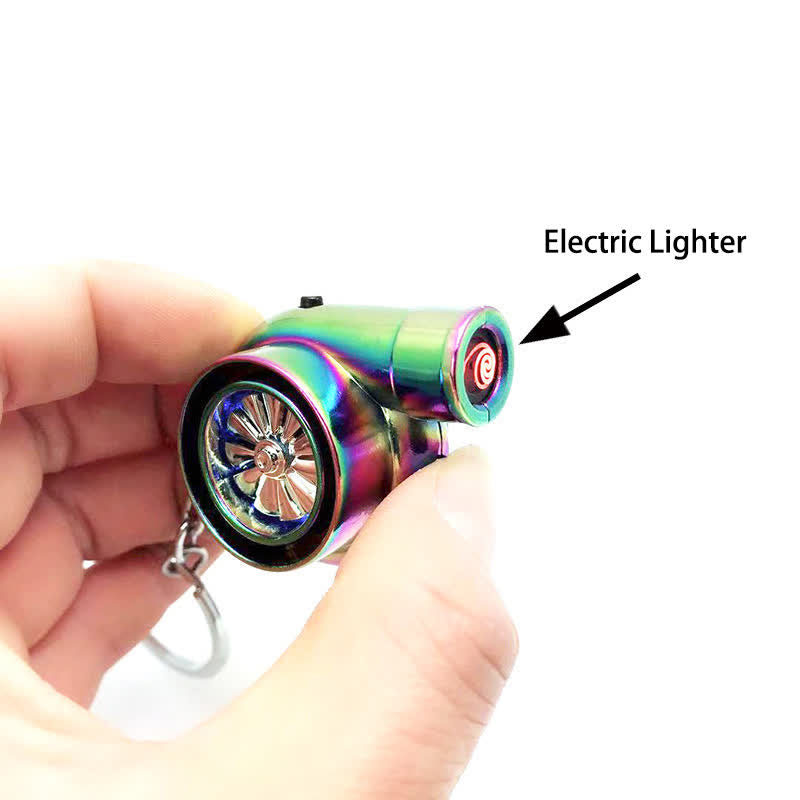 Briquet électrique porte-clés à turbine turbo créative - image 5
