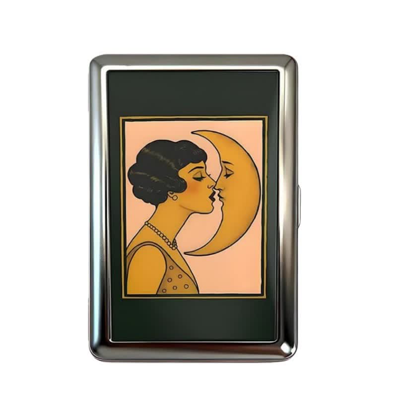 Étui portefeuille fin en métal à motif esthétique vintage - Style n° 3 - image 3