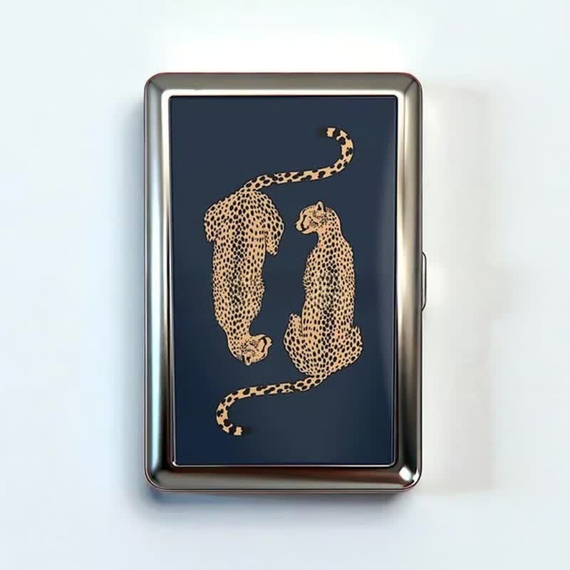 Étui portefeuille fin en métal à motif esthétique vintage - Style n° 1 - image 0