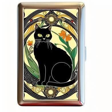 Étui portefeuille fin en métal à motif esthétique vintage - Style n° 15 - image 15