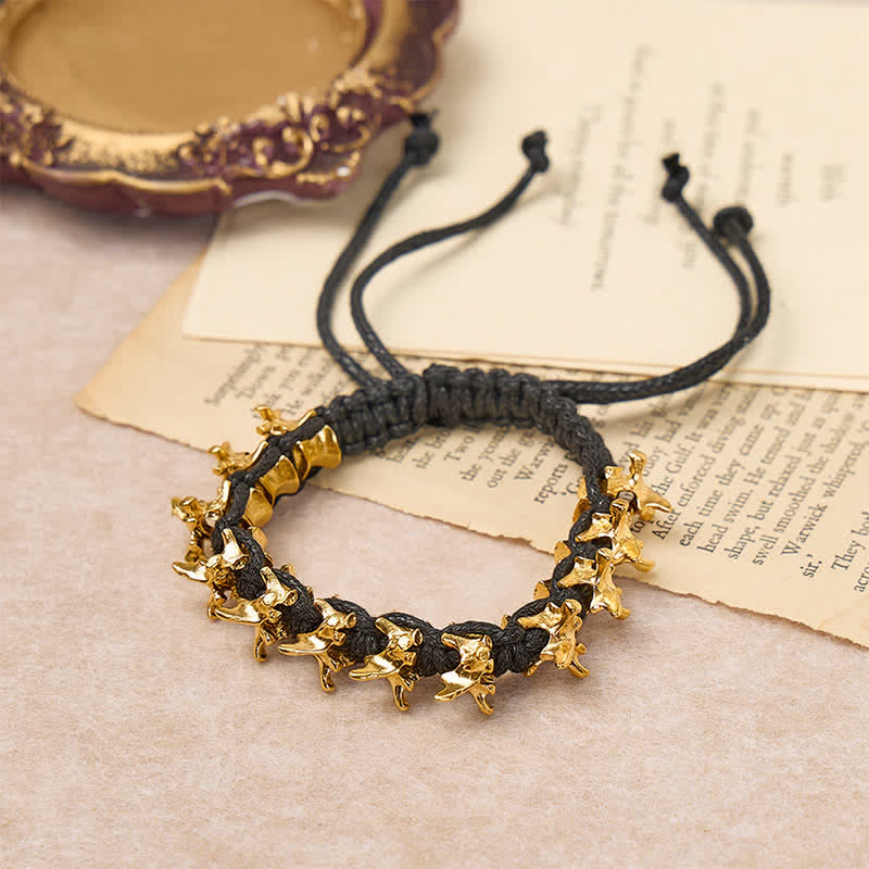 Bracelet à chaîne tressée en forme de vertèbre de dragon - image 2