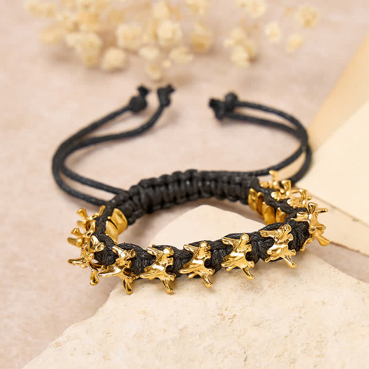 Bracelet à chaîne tressée en forme de vertèbre de dragon - image 3