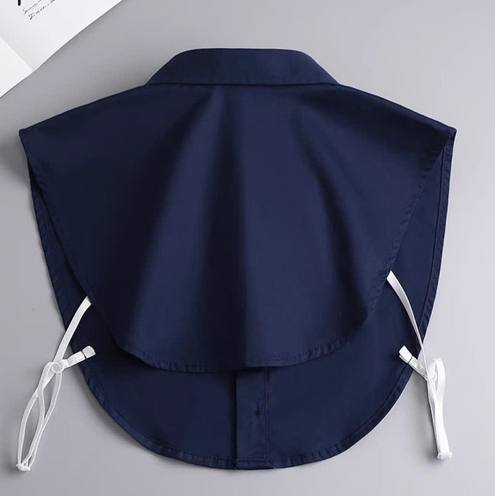 Col amovible en coton uni, style classique unisexe - image 14