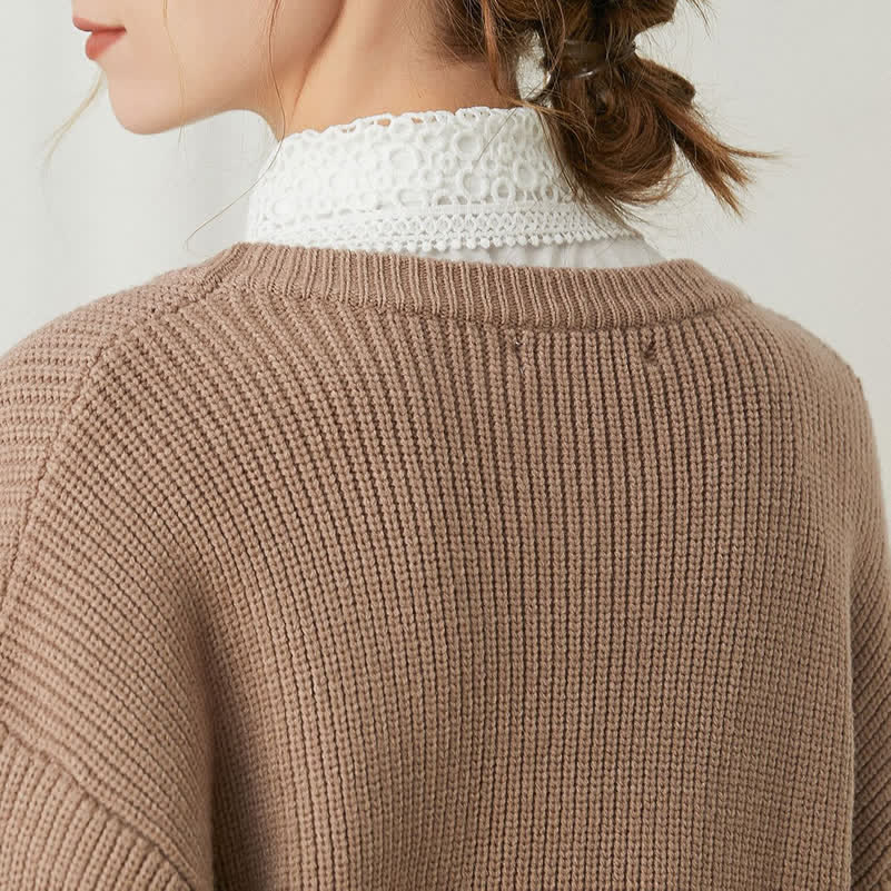 Superposition classique en dentelle à œillets, accessoire preppy à superposer, faux col - image 1
