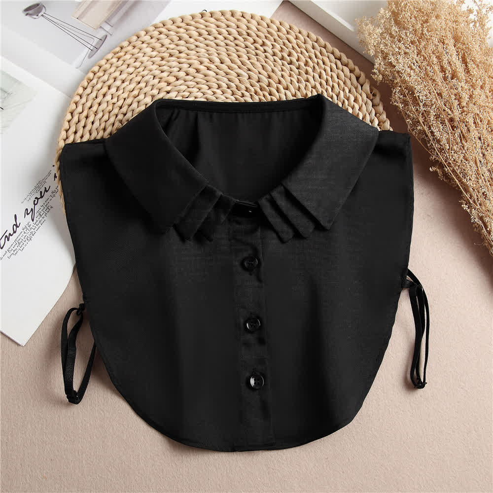 Faux col plissé multicouche facile à réaliser - Noir - Taille unique - image 8
