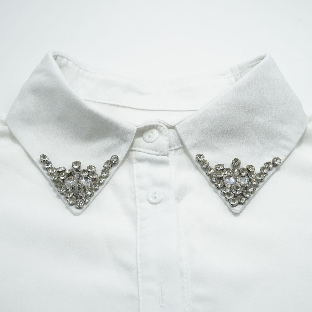 Col amovible chic orné de strass pour femme - image 2