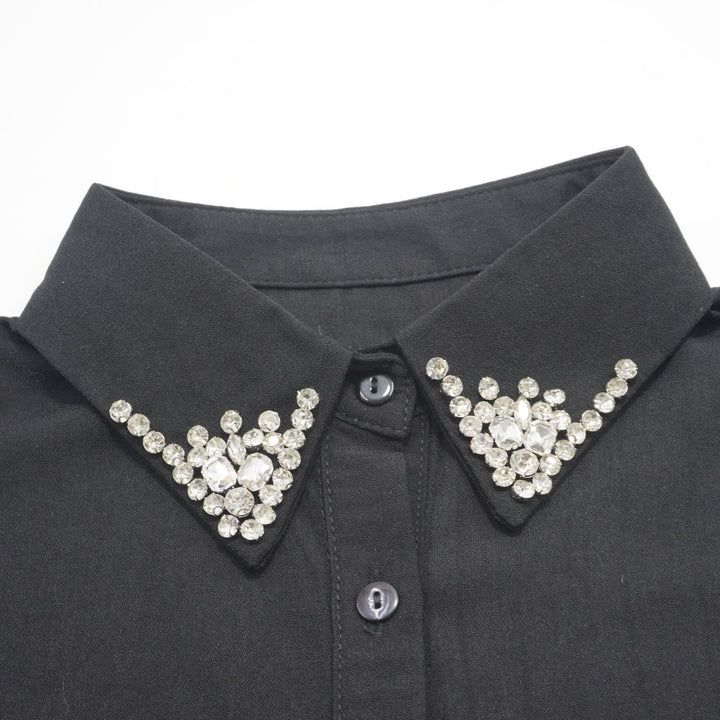 Col amovible chic orné de strass pour femme - image 5