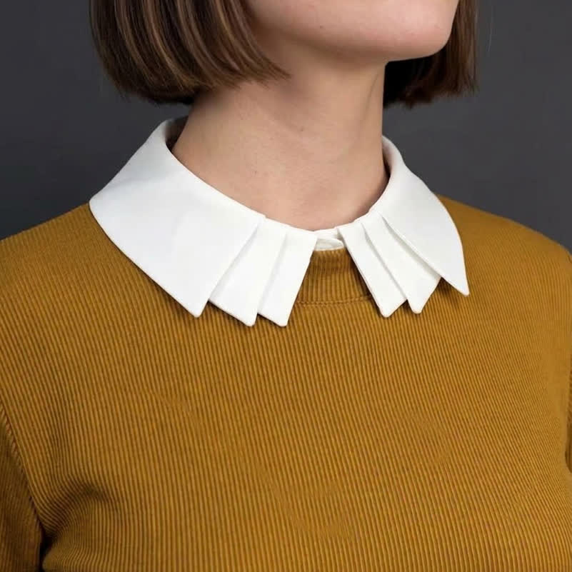 Faux col plissé multicouche facile à réaliser - image 0
