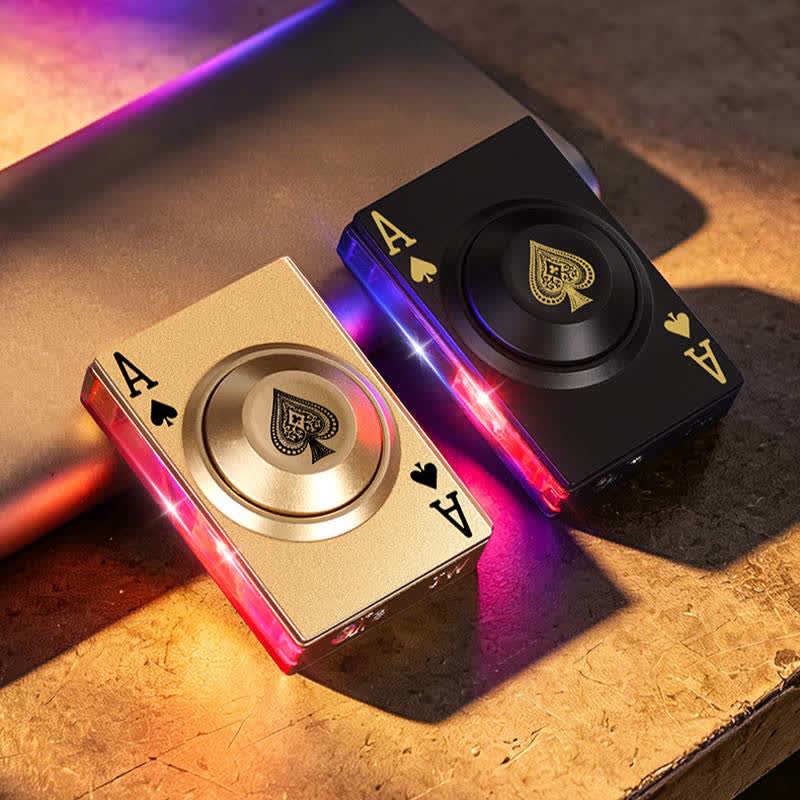 Briquet à butane anti-stress Royal Ace Poker Cool Spinning avec lumière LED - image 8