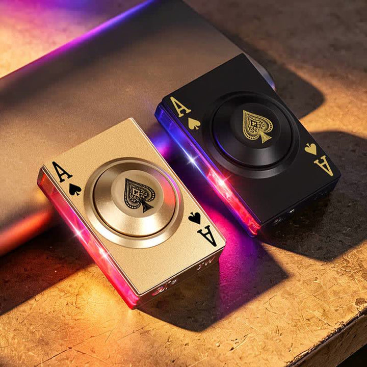 Briquet à butane anti-stress Royal Ace Poker Cool Spinning avec lumière LED - image 8