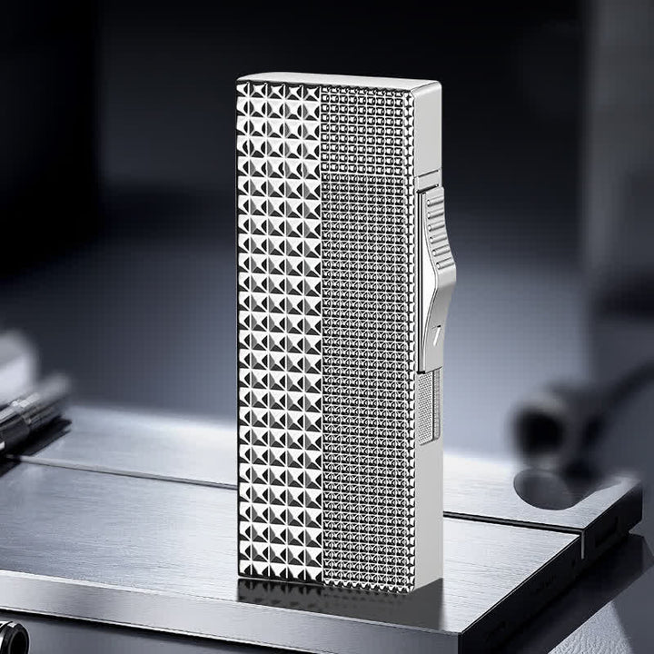 Briquet à butane rechargeable de luxe Diamond Paris Noir - Argent - image 5