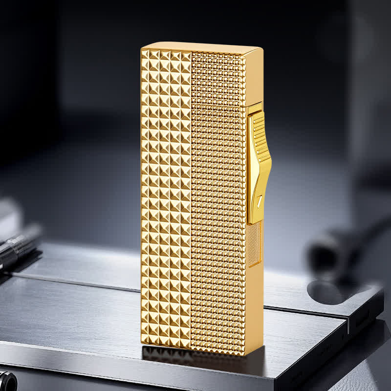 Briquet à butane rechargeable de luxe Diamond Paris Noir - Or - image 4