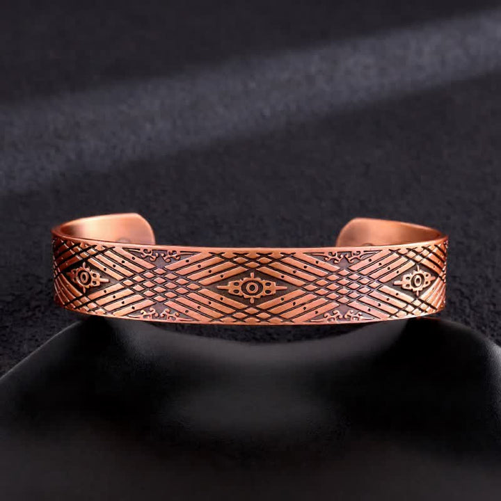 Bracelet magnétique ajustable en cuivre avec nœuds celtiques et motif Arbre de Vie - Style n° 3 - image 5