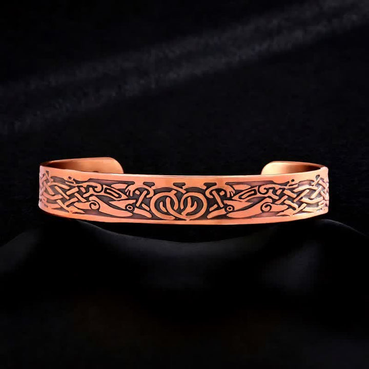 Bracelet magnétique ajustable en cuivre avec nœuds celtiques et motif Arbre de Vie - Style n° 19 - image 21