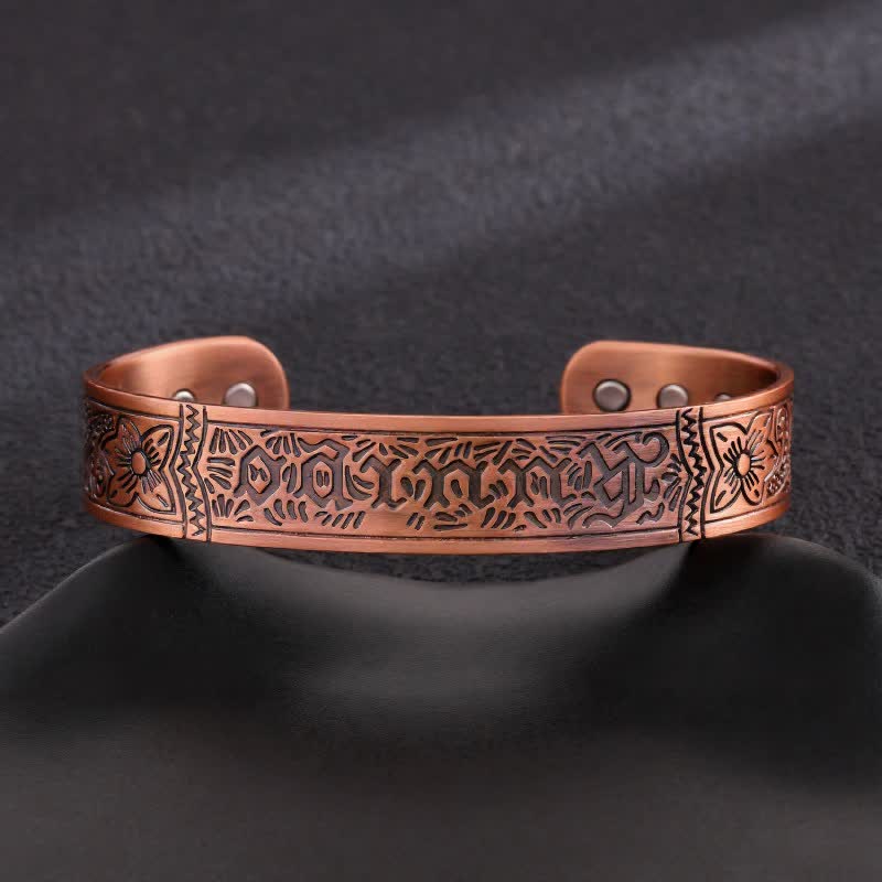 Bracelet magnétique ajustable en cuivre avec nœuds celtiques et motif Arbre de Vie - Style n° 9 - image 11