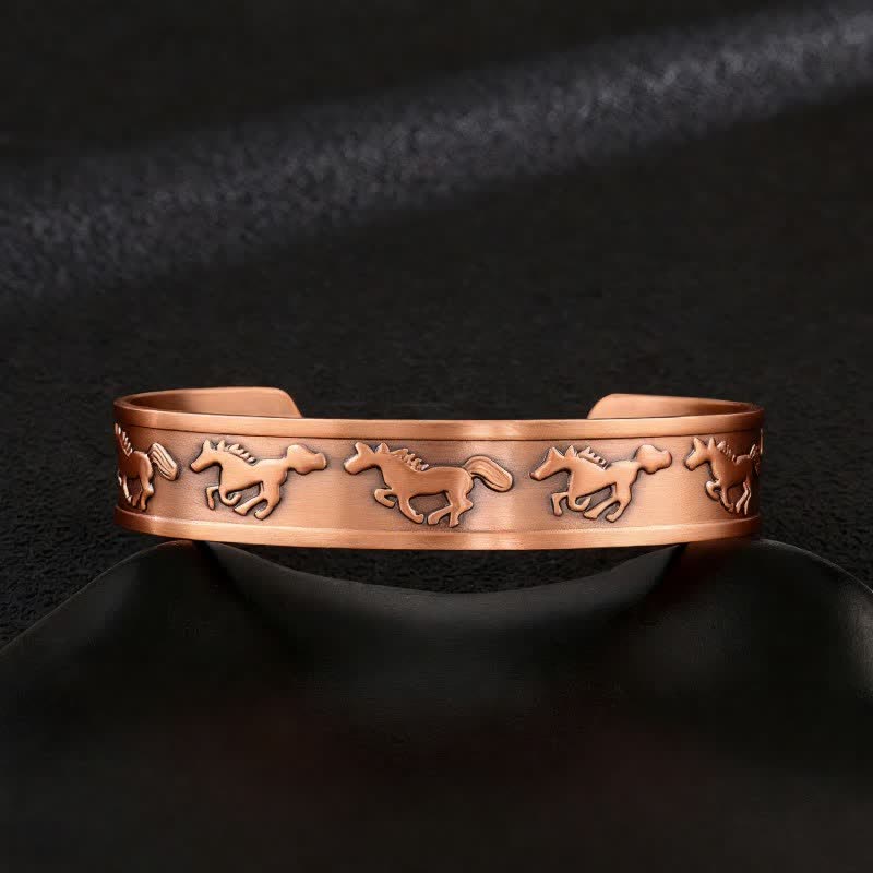 Bracelet magnétique ajustable en cuivre avec nœuds celtiques et motif Arbre de Vie - Style n° 17 - image 19