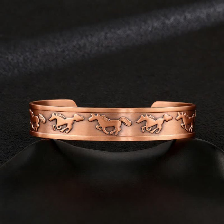 Bracelet magnétique ajustable en cuivre avec nœuds celtiques et motif Arbre de Vie - Style n° 17 - image 19