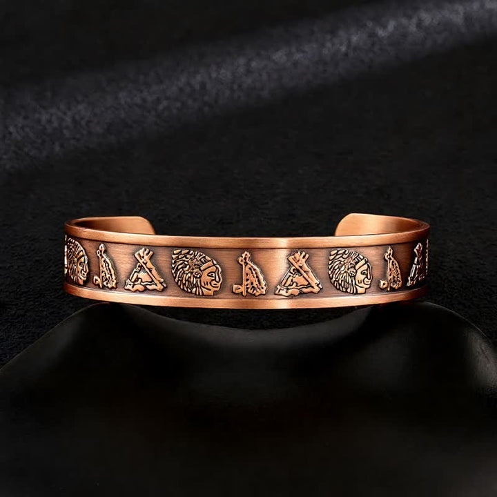 Bracelet magnétique ajustable en cuivre avec nœuds celtiques et motif Arbre de Vie - Style n° 15 - image 17