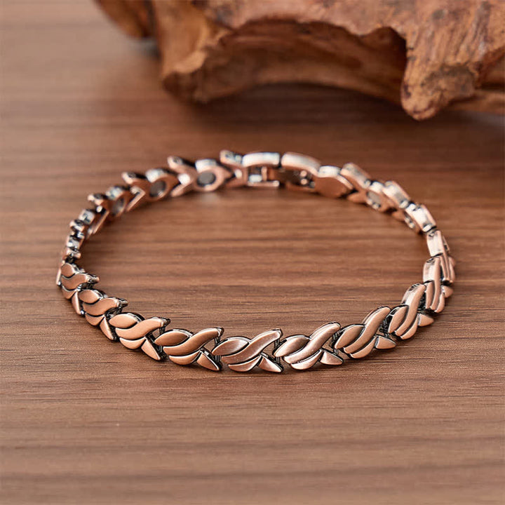 Bracelet à maillons magnétiques en forme de poisson avec outil de retrait de maillons - Bronze rouge - image 0