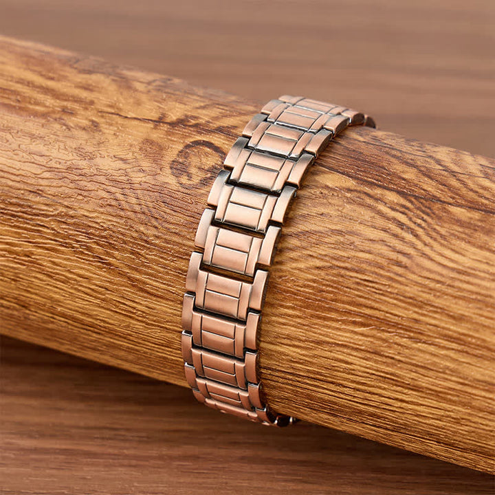 Bracelet vintage à chaîne magnétique Business Wide avec outil de retrait de maillons - image 2