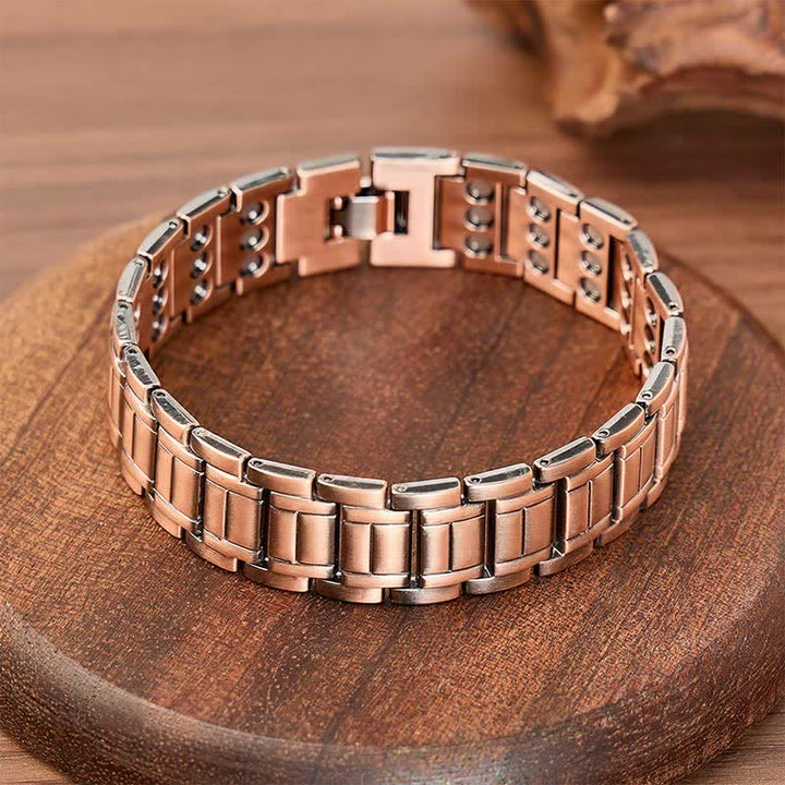 Bracelet vintage à chaîne magnétique Business Wide avec outil de retrait de maillons - image 3