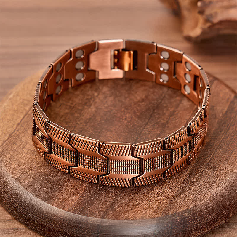 Bracelet vintage à maillons magnétiques à motif flèche avec outil de retrait de maillons - image 3