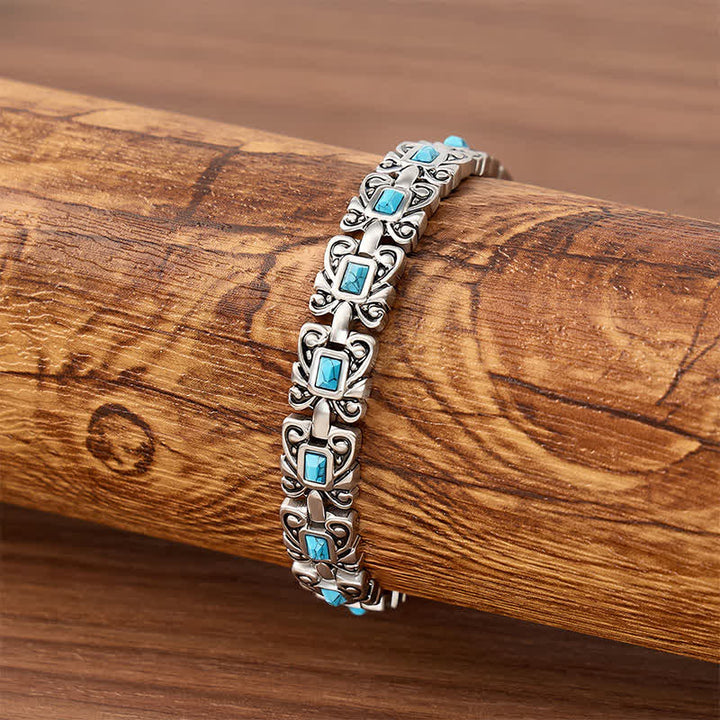Bracelet magnétique turquoise papillon avec outil de retrait de maillons - image 2