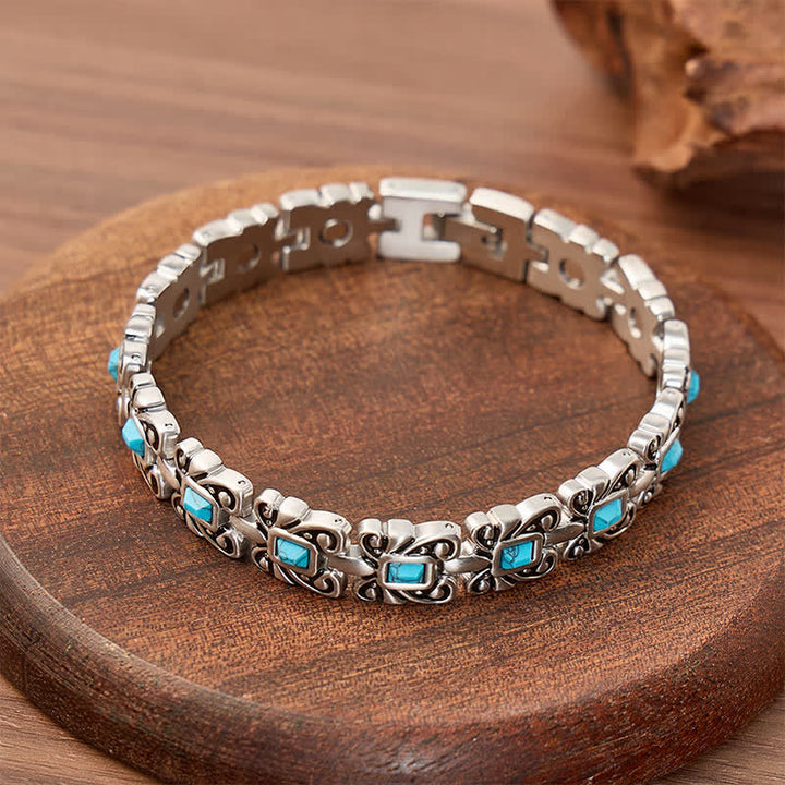 Bracelet magnétique turquoise papillon avec outil de retrait de maillons - image 3