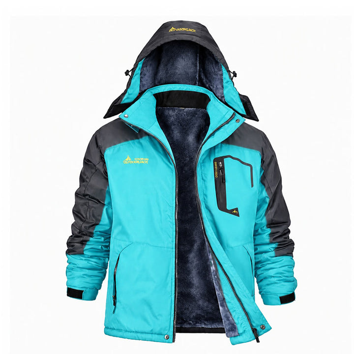 Veste d'hiver doublée polaire pour homme - Lac Bleu - 6XL - image 7