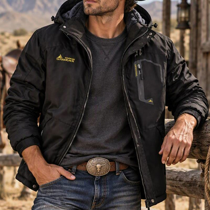 Veste d'hiver doublée polaire pour homme - image 0
