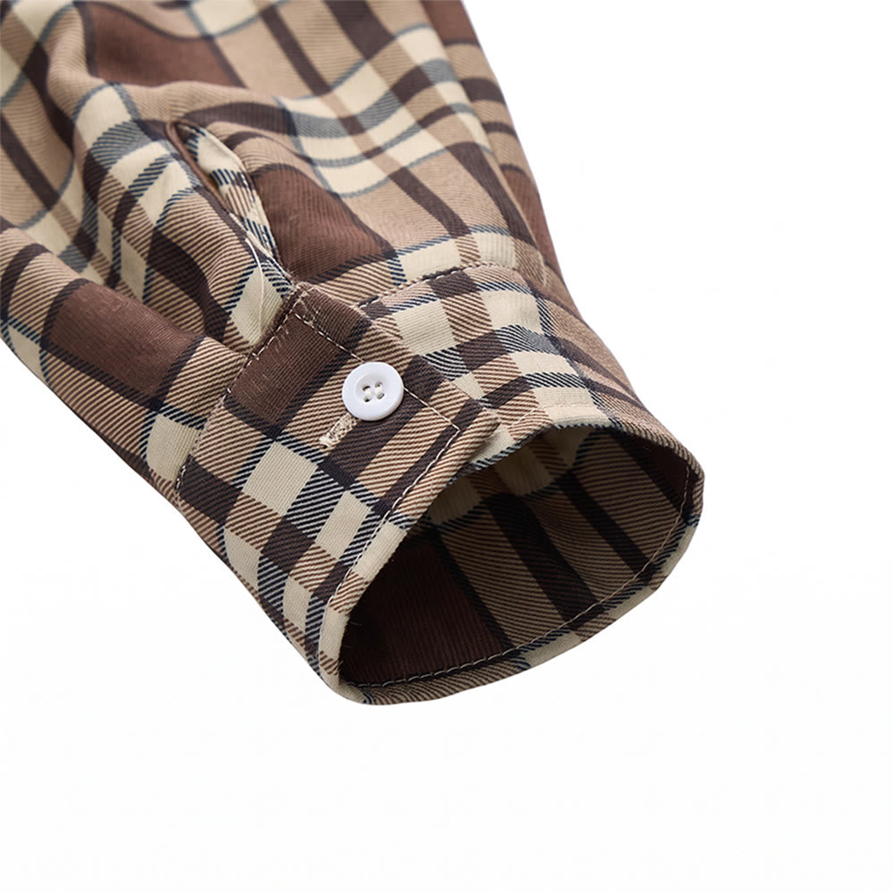 Veste-chemise à carreaux pour homme doublée en polaire - image 13