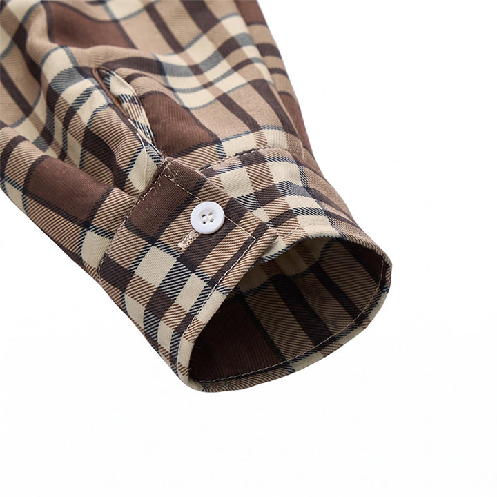 Veste-chemise à carreaux pour homme doublée en polaire - image 13