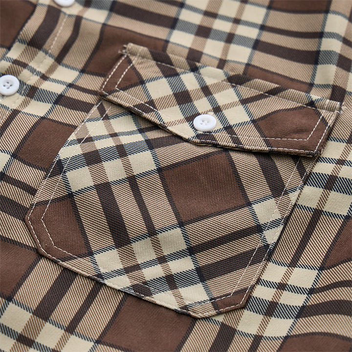 Veste-chemise à carreaux pour homme doublée en polaire - image 12