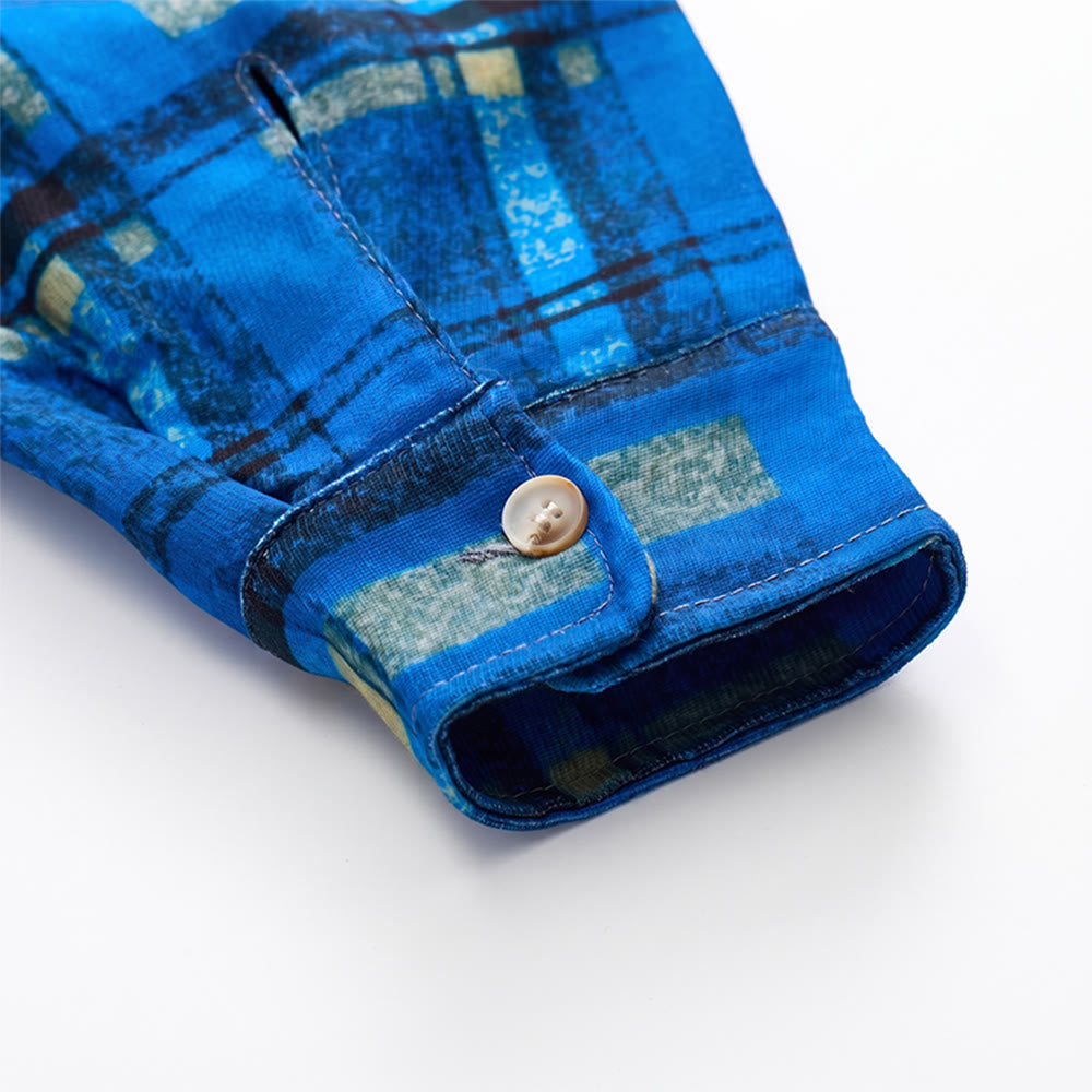 Veste-chemise matelassée à carreaux avec capuche pour homme - image 25