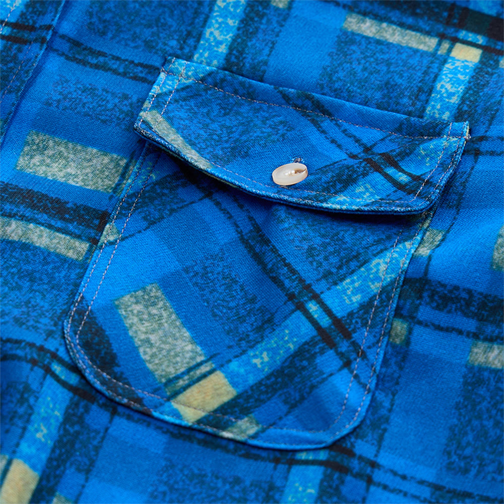 Veste-chemise matelassée à carreaux avec capuche pour homme - image 24