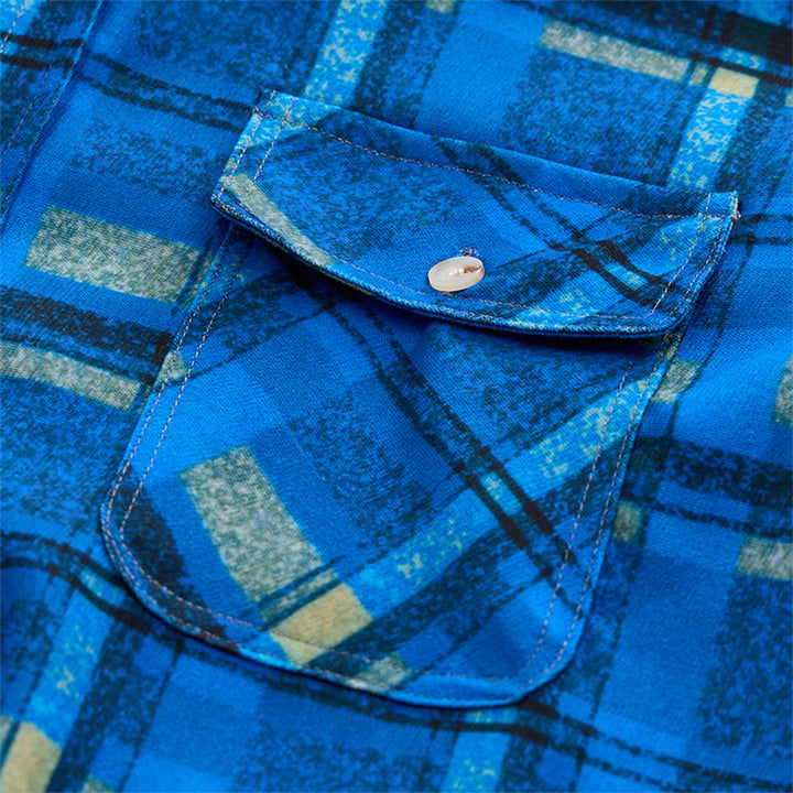 Veste-chemise matelassée à carreaux avec capuche pour homme - image 24