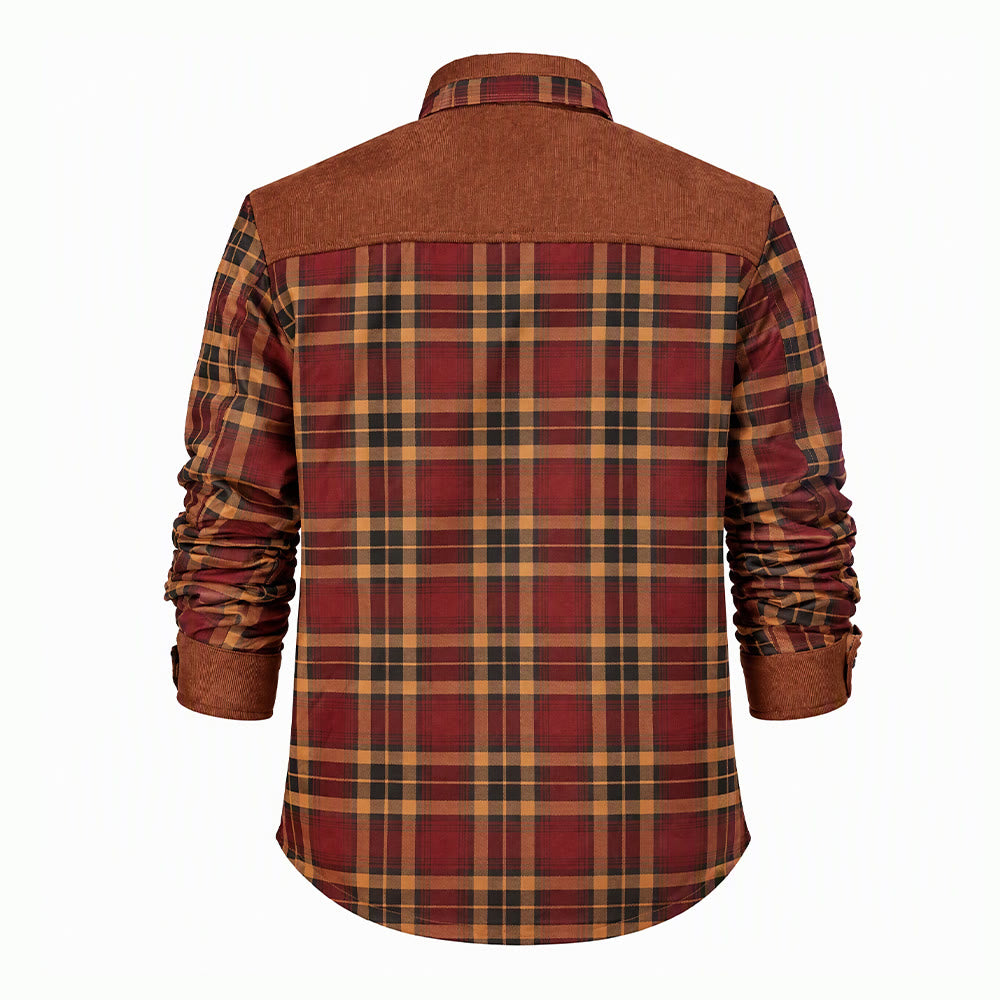 Surchemise polaire boutonnée vintage pour homme - image 11
