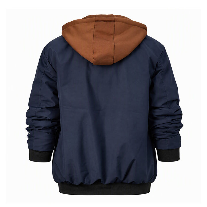 Manteau matelassé décontracté à blocs de couleur pour hommes - image 10