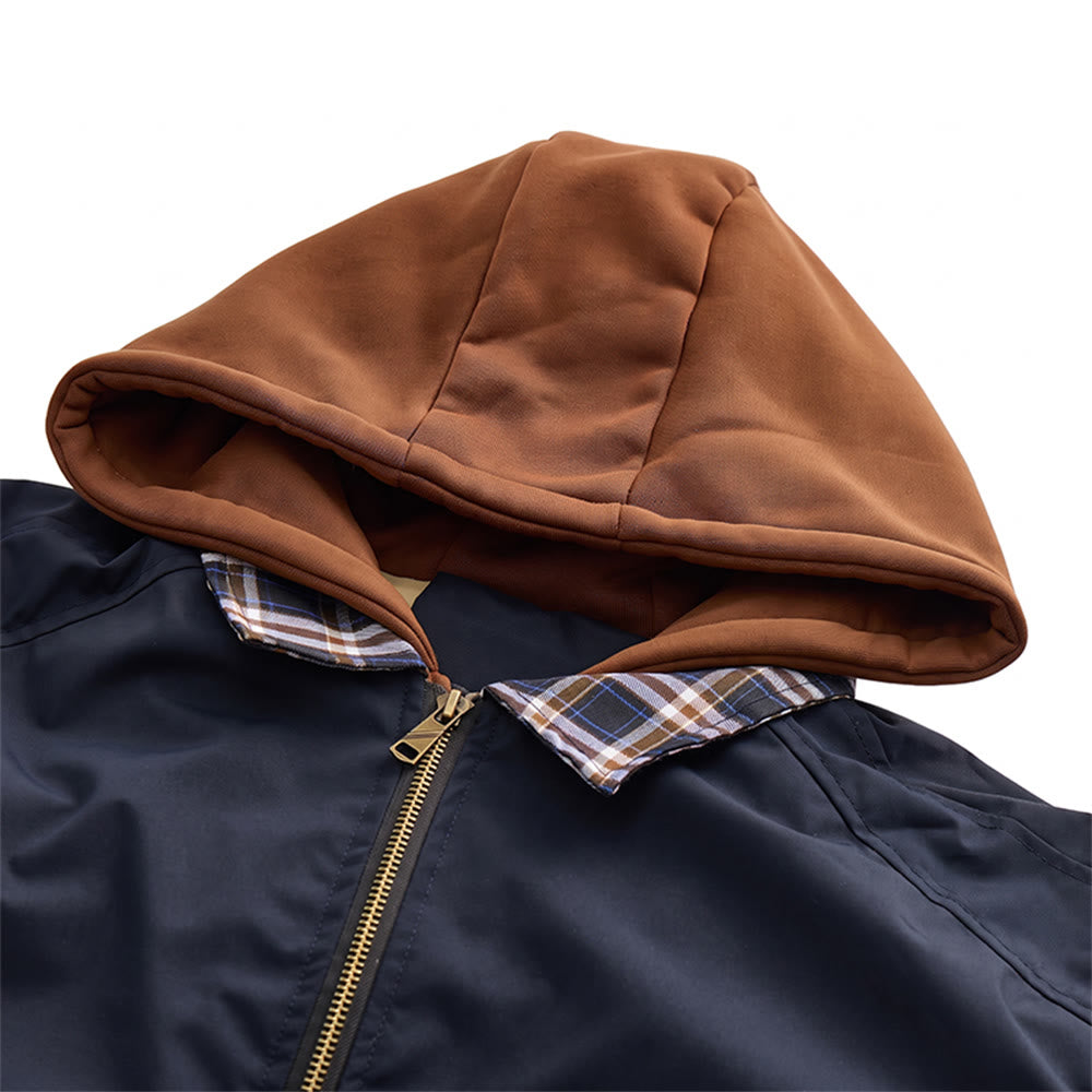 Manteau matelassé décontracté à blocs de couleur pour hommes - image 5