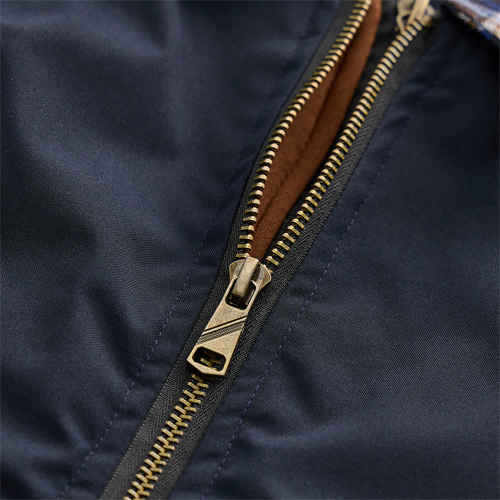 Manteau matelassé décontracté à blocs de couleur pour hommes - image 7
