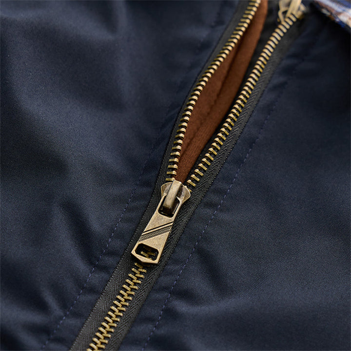 Manteau matelassé décontracté à blocs de couleur pour hommes - image 7