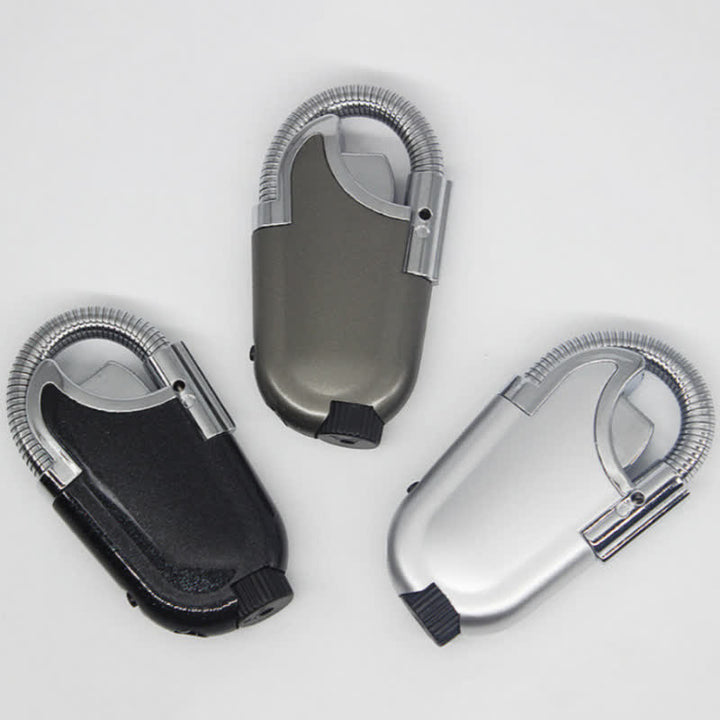 Briquet à butane rechargeable avec col de cygne flexible à 360° et lampe torche intégrée - image 1