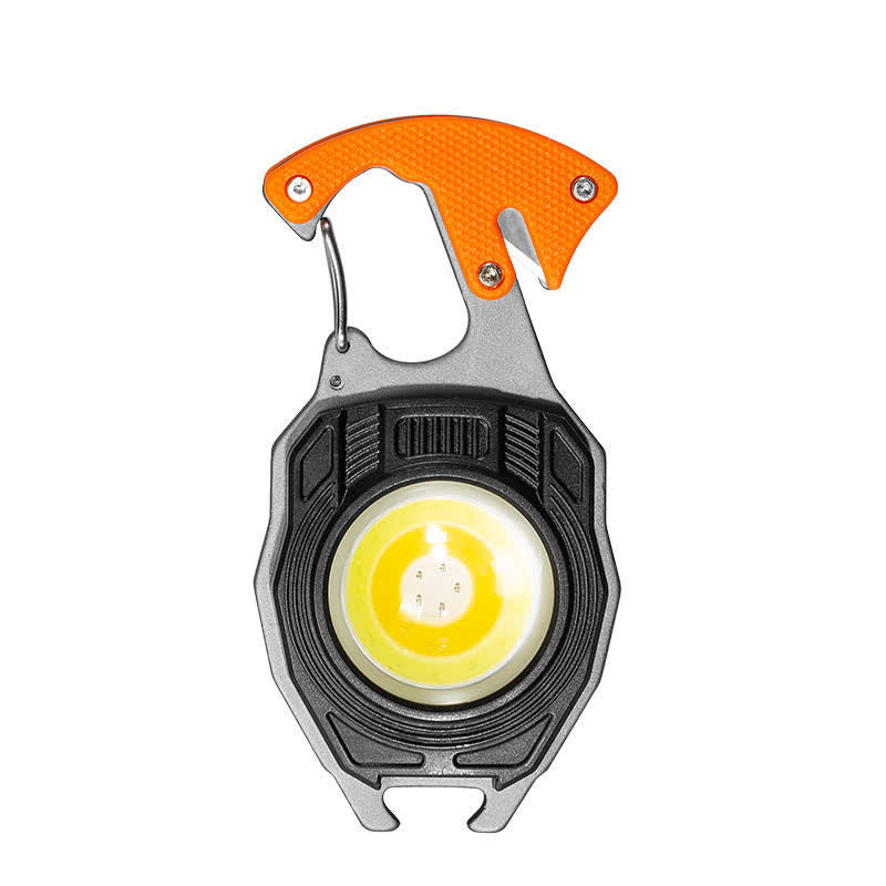 Briquet électrique multifonction 6 en 1 avec porte-clés et lampe de travail rechargeable - Orange - image 0
