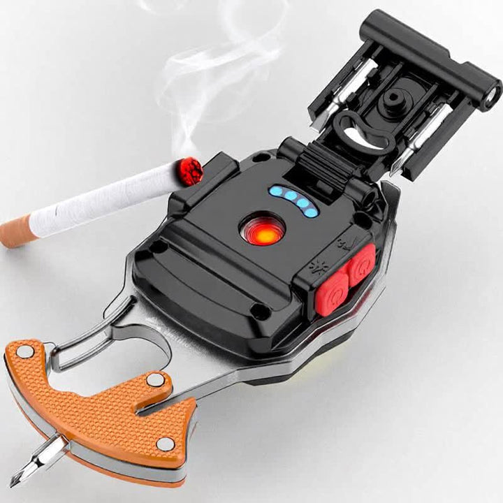 Briquet électrique multifonction 6 en 1 avec porte-clés et lampe de travail rechargeable - image 3