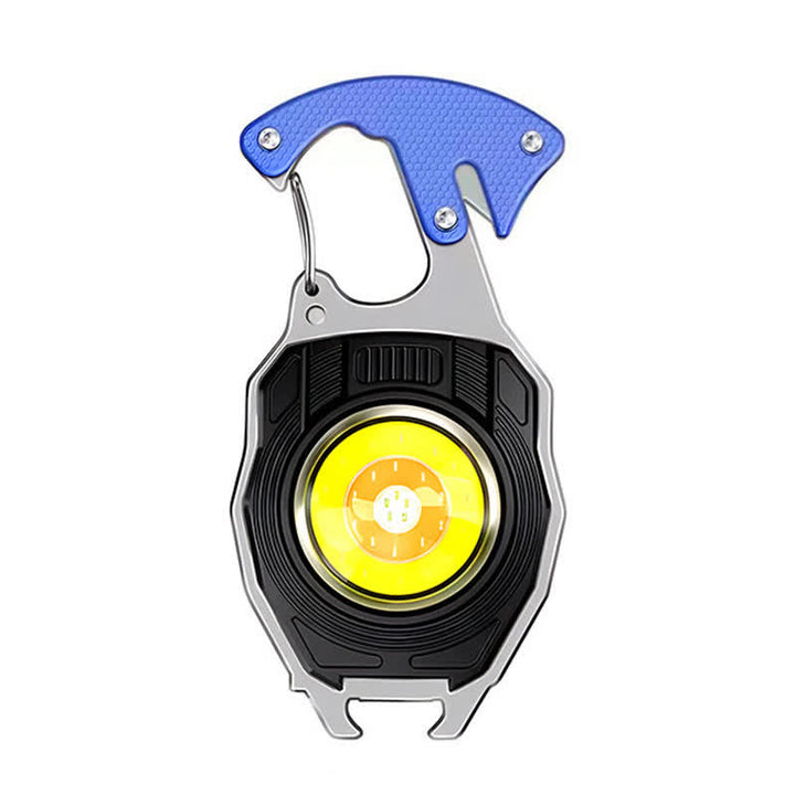 Briquet électrique multifonction 6 en 1 avec porte-clés et lampe de travail rechargeable - Bleu - image 10