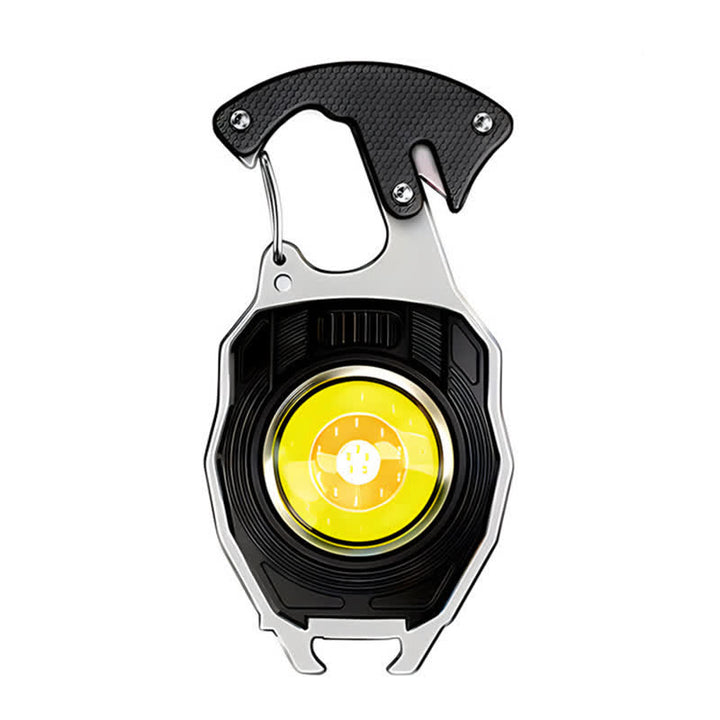 Briquet électrique multifonction 6 en 1 avec porte-clés et lampe de travail rechargeable - Noir - image 11