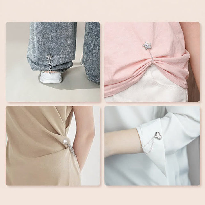 1 paire de pinces à ourlet de jean réglables à chaîne, clips pour bas de pantalon - image 5
