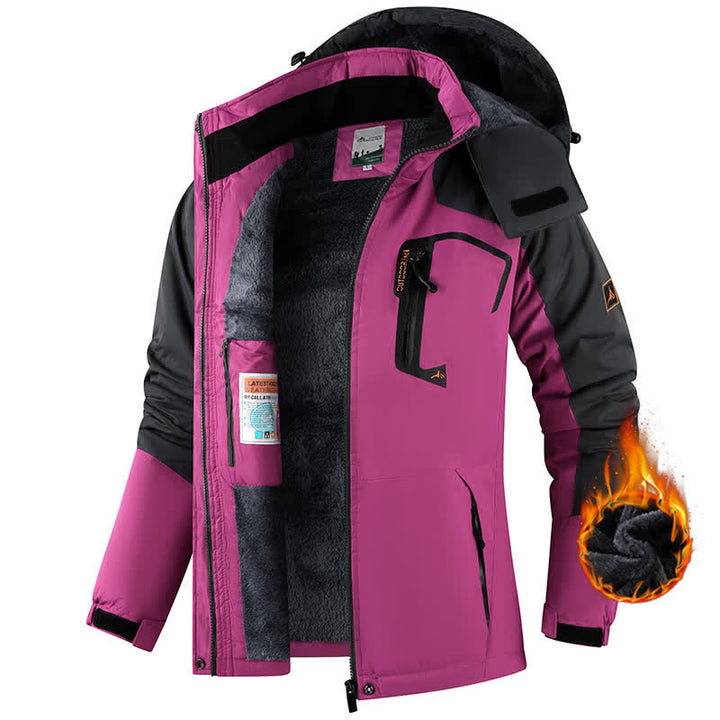 Veste d'hiver doublée polaire pour homme - Violet - 3XL - Femelle - image 13