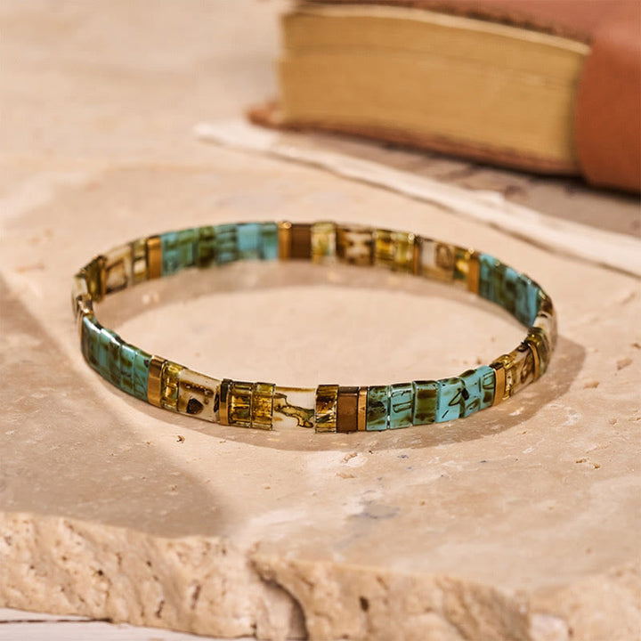 Bracelet vintage en perles Tila, style côtier - Multicolore - image 3